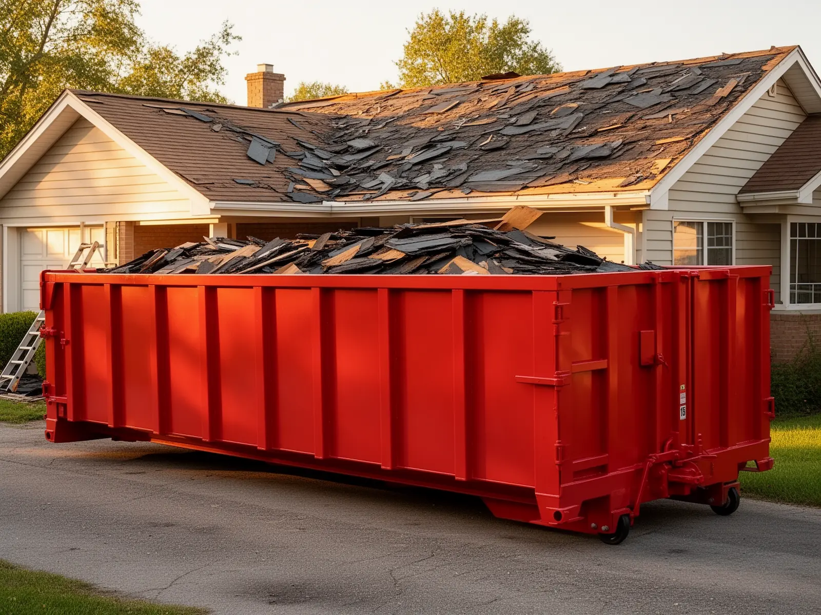 Roll-off dumpster from Kelwell & Sons Dumpster Rental in Billings, MT